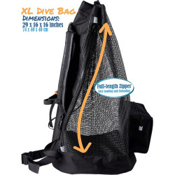 Bolsa de buceo marca Athletico - Mochila de viaje XL de malla para equipo y material de buceo y snorkel