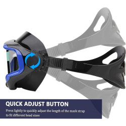 Máscara de buceo antivaho Máscara de natación y snorkel Apta para adultos