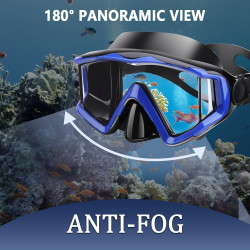 Máscara de buceo antivaho Máscara de natación y snorkel Apta para adultos