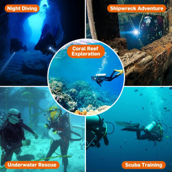 WD12 - Luz de buceo | Impermeable y resistente a la presion