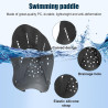 2 palas de natación para manos, palas de mano para entrenamiento de natación con correas