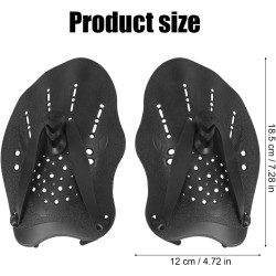 2 palas de natación para manos, palas de mano para entrenamiento de natación con correas