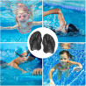 2 palas de natación para manos, palas de mano para entrenamiento de natación con correas