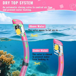 Equipo de esnórquel para adultos, juego de esnórquel máscara de buceo