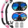 Equipo de esnórquel para adultos, juego de esnórquel máscara de buceo