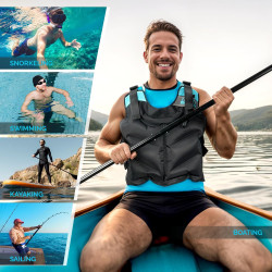 Zetary - Chaleco inflable de esnórquel | Con inflado rapido para nadar