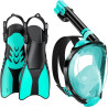Juego de aletas de máscara de esnórquel marca W WSTOO