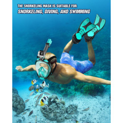 Juego de aletas de máscara de esnórquel marca W WSTOO