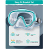 Juego de esnórquel para adultos, equipo de esnórquel antivaho con vista panorámica