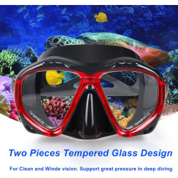 Máscara de buceo panorámica HD para natación