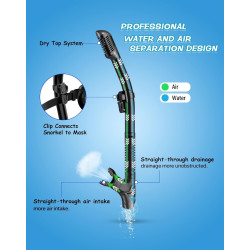 Conjunto de esnórquel seco, visión panorámica amplia marca Greatever