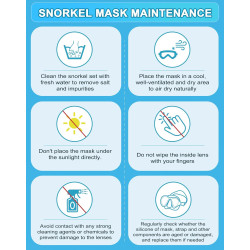 Conjunto de esnórquel seco, visión panorámica amplia marca Greatever