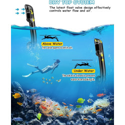 Conjunto de esnórquel seco, visión panorámica amplia marca Greatever