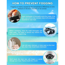 Conjunto de esnórquel seco, visión panorámica amplia marca Greatever