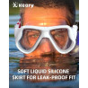 Keary Gafas de natación de esnórquel para adultos
