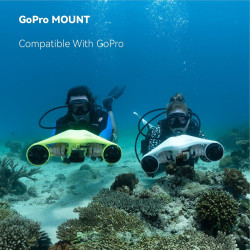 Scooter submarino Asiwo, scooter marino con doble motor y soporte para cámara de acciónScooter submarino Asiwo, scooter marino c