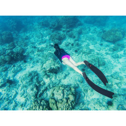 Aletas de buceo de hoja larga de bolsillo | Flexibles y eficientes