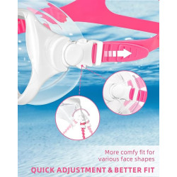 Keary Gafas de natación de esnórquel para adultos