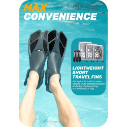 Aletas de natación de talón abierto marca CAPAS