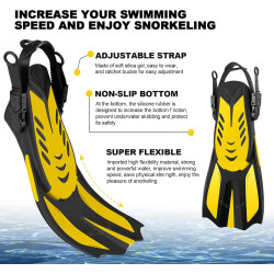 Paquete de snorkel Odoland para adultos y jóvenes | Ideal para todas las edades