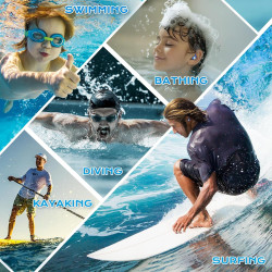 Tapones impermeables para oidos de natación para adultos