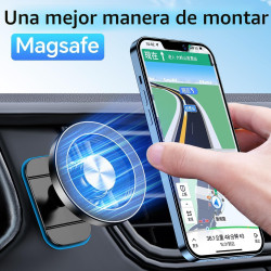 Soporte para celular de coche marca Kaistyle Magsafe【20 imanes potentes】