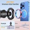 Soporte para celular de coche marca Kaistyle Magsafe【20 imanes potentes】