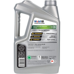 Aceite de motor totalmente sintético Mobil 1 Advanced Fuel Economy 0W-20, 5 cuartos de galón
