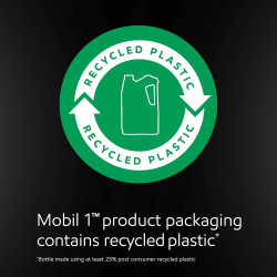 Aceite de motor totalmente sintético Mobil 1 Advanced Fuel Economy 0W-20, 5 cuartos de galón