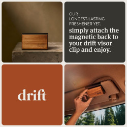 Drift - Ambientador de madera, Eliminador de olores para el automóvil