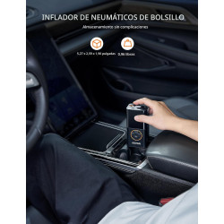AstroAI L7 Inflador de neumáticos Compresor de aire portátil Mini bomba de aire inalámbrica para bicicletas con pantalla digital