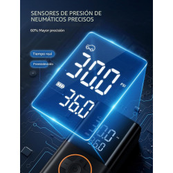 AstroAI L7 Inflador de neumáticos Compresor de aire portátil Mini bomba de aire inalámbrica para bicicletas con pantalla digital