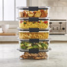 Rubbermaid Brilliance - Recipientes de almacenamiento de alimentos | Hermeticas y sin BPA