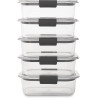 Rubbermaid Brilliance - Recipientes de almacenamiento de alimentos | Hermeticas y sin BPA