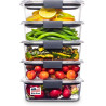 Rubbermaid Brilliance - Recipientes de almacenamiento de alimentos | Hermeticas y sin BPA