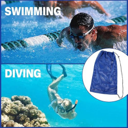 Paquete de 2 bolsas de malla para equipos de esnórquel | Bolsa de malla para equipo de snorquel