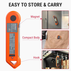 Termómetro digital de carne | Resistente al agua y temperaturas altas
