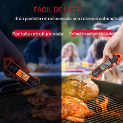 Termómetro digital de carne | Resistente al agua y temperaturas altas