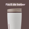 Owala SmoothSip Slider - Vaso de café aislado de acero inoxidable