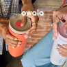 Owala SmoothSip Slider - Vaso de café aislado de acero inoxidable