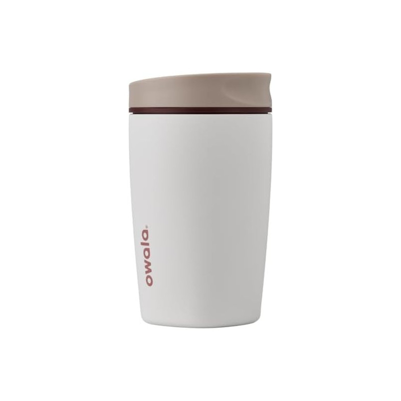 Owala SmoothSip Slider - Vaso de café aislado de acero inoxidable