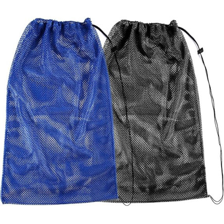Paquete de 2 bolsas de malla para equipos de esnórquel | Bolsa de malla para equipo de snorquel