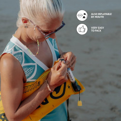 Restube Boya inflable de seguridad de agua de un solo tirón de playa