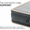 Intex Dura-Beam Deluxe Comfort Plush Airbed, cama de aire de felpa con bomba interna (modelo 2021)