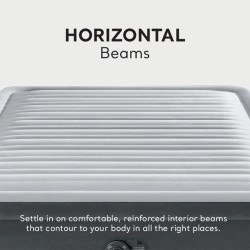 Intex Dura-Beam Deluxe Comfort Plush Airbed, cama de aire de felpa con bomba interna (modelo 2021)