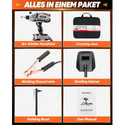 Saker Máquina de soldadura portátil, soldador de arco de 110 V