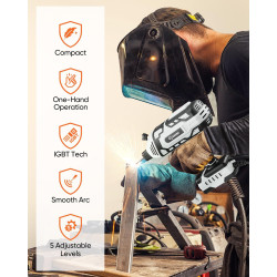 Saker Máquina de soldadura portátil, soldador de arco de 110 V