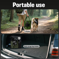 Ducha portátil para campamento, bomba de ducha recargable de 6000 mAh