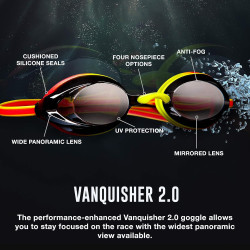Gafas de natación unisex para adultos Speedo Mirrored Vanquisher 2.0